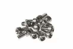 Reverse 12x Stahl Pedal Pins US Small 9mm Escape Pro + Black One Pedal Silberfarben