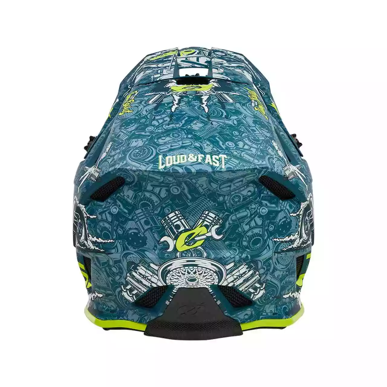 O'Neal Blade Polyacrylite HR DH Fahrrad Helm Türkis/gelb 2023 Oneal 5 O'Neal Blade Polyacrylite HR DH Fahrrad Helm Türkis/gelb 2023 Oneal – Bild 3