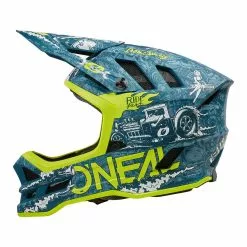 O'Neal Blade Polyacrylite HR DH Fahrrad Helm Türkis/gelb 2023 Oneal 11 O'Neal Blade Polyacrylite HR DH Fahrrad Helm Türkis/gelb 2023 Oneal -Fahrräder Verkäufe 0453 22leftside