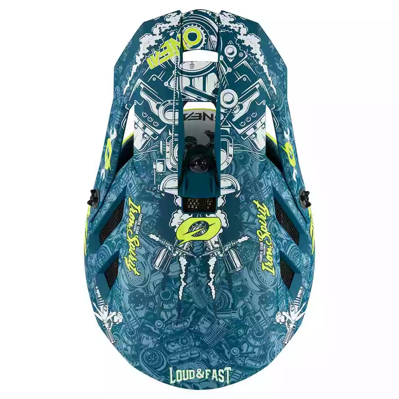 O'Neal Blade Polyacrylite HR DH Fahrrad Helm Türkis/gelb 2023 Oneal 8 O'Neal Blade Polyacrylite HR DH Fahrrad Helm Türkis/gelb 2023 Oneal – Bild 6