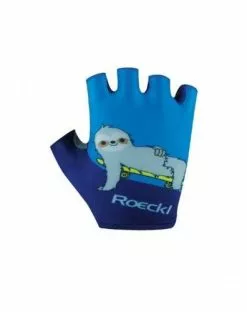 Roeckl Trient Kinder Fahrrad Handschuhe Kurz Blau 2023