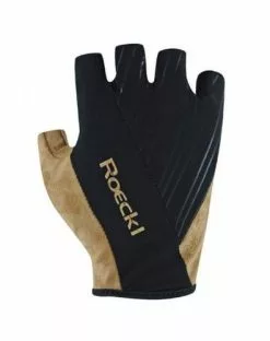 Roeckl Isone Fahrrad Handschuhe Kurz Schwarz/beige 2023