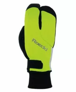 Roeckl Sports Roeckl Villach 2 Lobster Winter Fahrrad Handschuhe Lang Fluo Gelb 2023