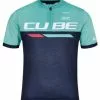 Cube Junior Teamline Kinder Fahrrad Trikot Kurz Blau/grün 2022 -Fahrräder Verkäufe 107856