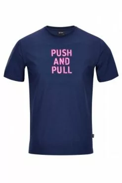 Cube Organic Push & Pull Freizeit T-Shirt Blau 2021