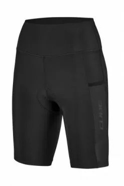 Cube ATX Damen Fahrrad Hose Kurz Schwarz 2023