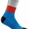 Cube High Cut Teamline Fahrrad Socken Blau/rot/grau 2022
