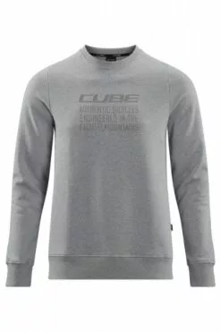 Cube Organic Sweater Freizeit Pullover Melange Grau 2023