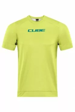 Cube ATX Fahrrad Trikot Kurz Gelb 2023
