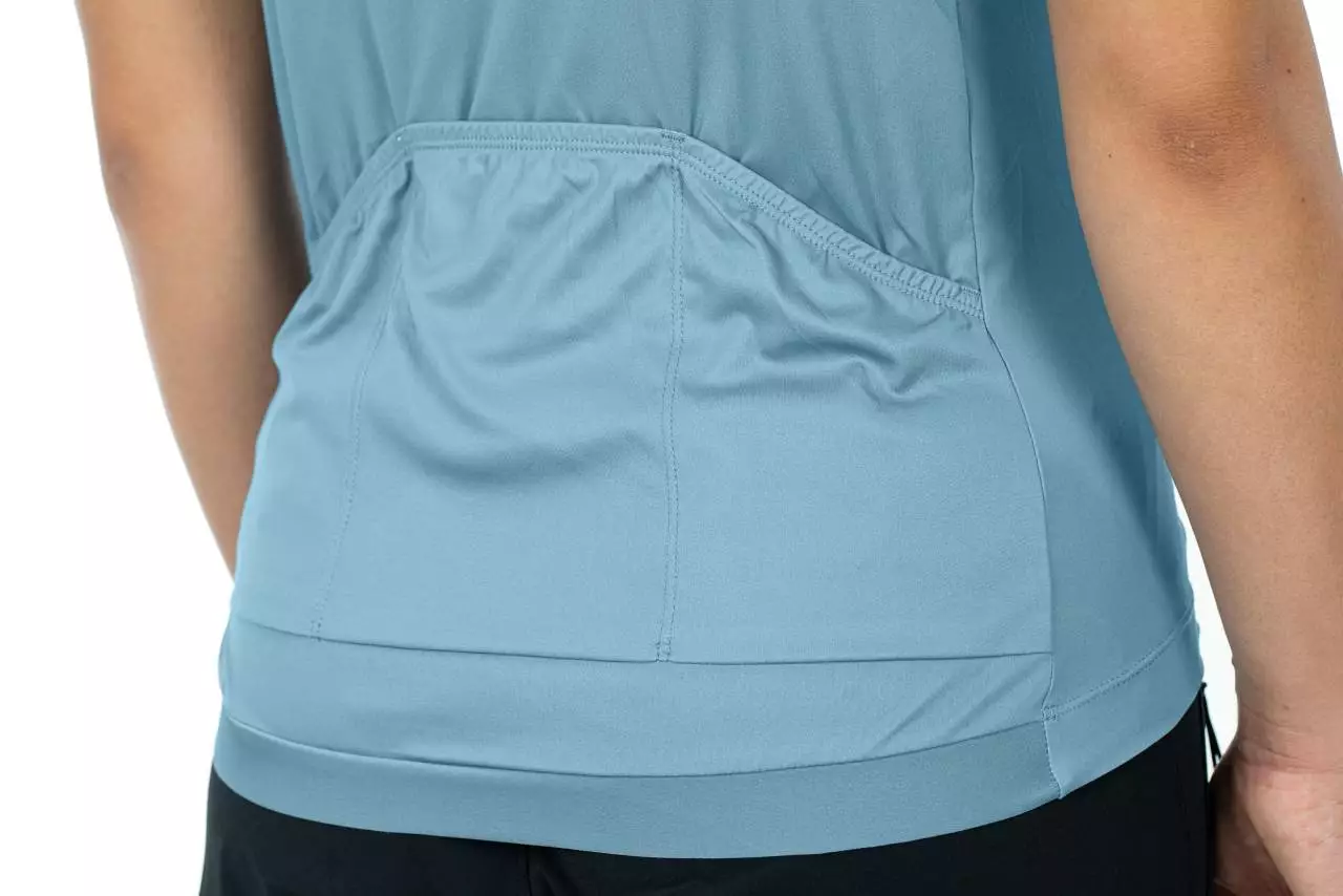 Cube ATX Cmpt Half Zip Damen Fahrrad Trikot Kurz Blau 2023 6 Cube ATX Cmpt Half Zip Damen Fahrrad Trikot Kurz Blau 2023 – Bild 4