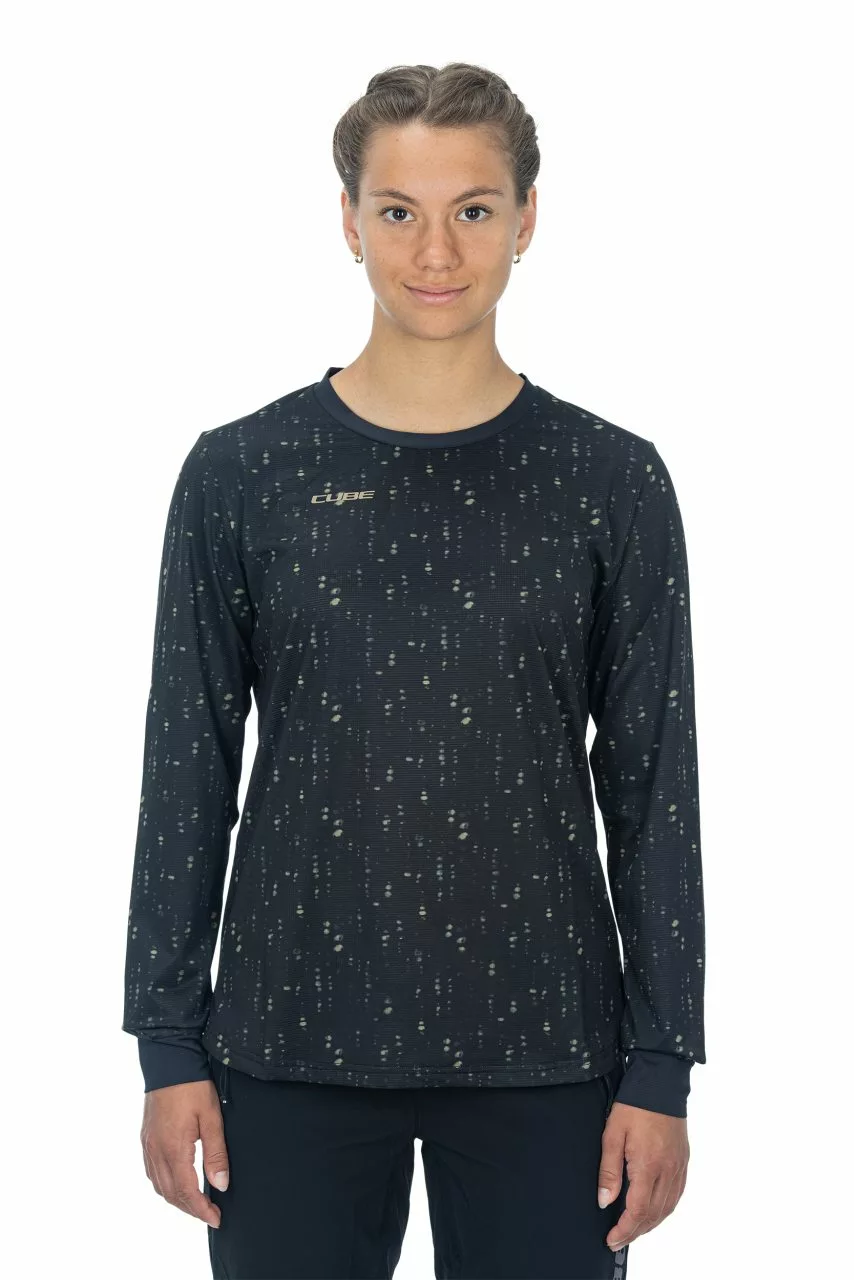 Cube ATX Damen Fahrrad Trikot Lang Schwarz/gelb 2023 4 Cube ATX Damen Fahrrad Trikot Lang Schwarz/gelb 2023 – Bild 2