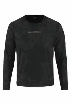 Cube Vertex Flow Fahrrad Trikot Lang Schwarz 2023