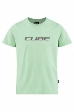 Cube Organic Rookie Logo Kinder Freizeit T-Shirt Mint Grün 2023