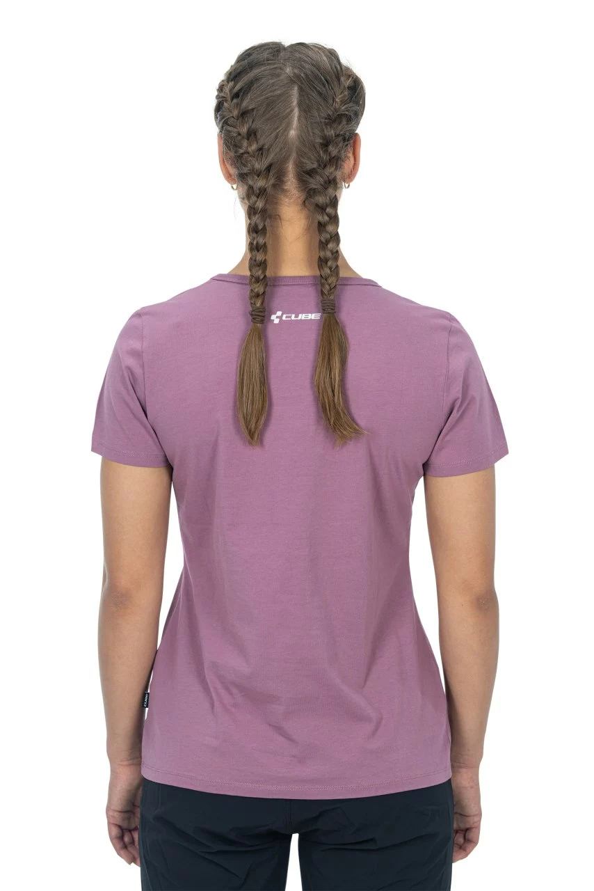 Cube Organic Fichtelmountains Damen Freizeit T-Shirt Berry Rot 2023 4 Cube Organic Fichtelmountains Damen Freizeit T-Shirt Berry Rot 2023 – Bild 2