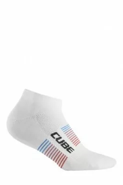 Cube Teamline Low Cut Fahrrad Socken Weiß 2023
