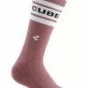 Cube After Race High Cut Fahrrad Socken Rot 2023