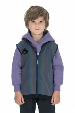 Cube Safety Rookie Kinder Fahrrad Windweste Rainbow Reflective Grau 2023