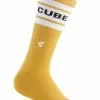 Cube After Race High Cut Fahrrad Socken Gelb 2023