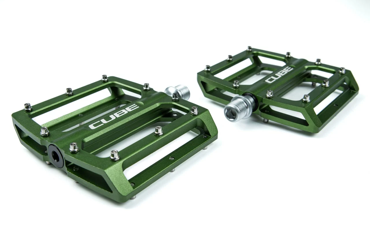 Cube All Mountain TM Flat Fahrrad Pedale Olive Grün 4 Cube All Mountain TM Flat Fahrrad Pedale Olive Grün – Bild 2