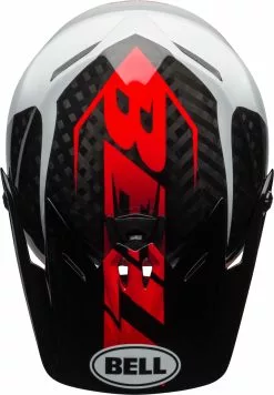 Bell Full-9 DH Fahrrad Helm Weiß/schwarz/rot 2018 -Fahrräder Verkäufe 210190009 Bell Full 9 gloss white black hibiscus rio detail5