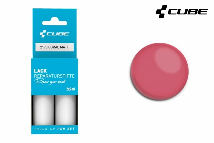Cube Touch-Up Pen Lackreparaturstift Set 30ml / 49.83 Euro / Liter Matt Coral 3 Cube Touch-Up Pen Lackreparaturstift Set 30ml / 49.83 Euro / Liter Matt Coral