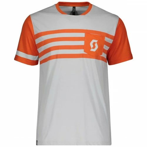 Scott Trail Flow DRI Fahrrad Trikot Kurz Grau/orange 2019 3 Scott Trail Flow DRI Fahrrad Trikot Kurz Grau/orange 2019