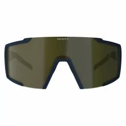 Scott Shield Wechselscheiben Fahrrad Brille Blau/goldfarben Chrome -Fahrräder Verkäufe 2753807256052A