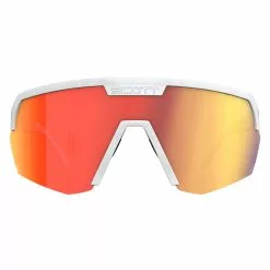 Scott Sport Shield Wechselscheiben Fahrrad Brille Matt Weiß/rot Chrome -Fahrräder Verkäufe 2811880196192A