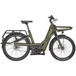Bergamont E-Cargoville Bakery Elite Pedelec E-Bike Lastenrad Olive Grün 2022