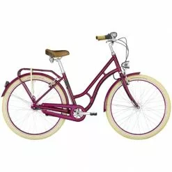 Bergamont Summerville N7 CB Damen Retro City Fahrrad Fuchsia Rot 2022