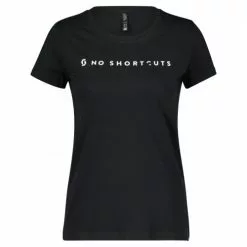 Scott No Shortcuts Damen Freizeit T-Shirt Schwarz 2023