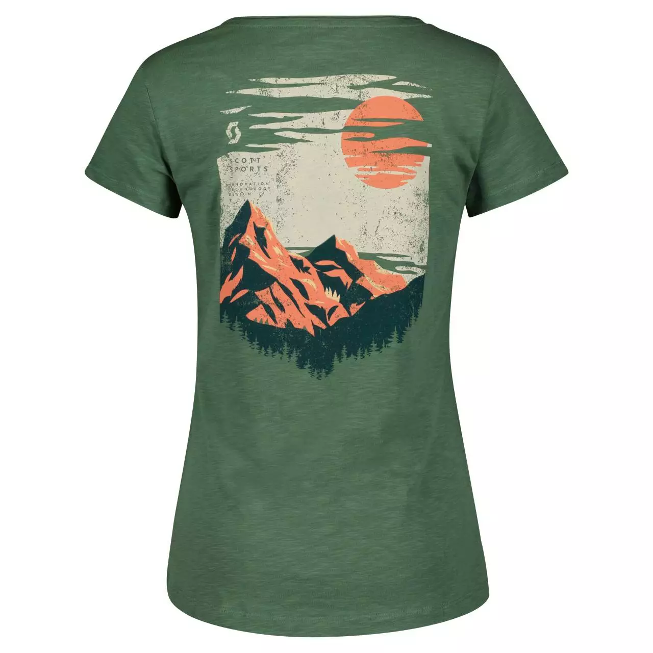 Scott Graphic Slub Damen Freizeit T-Shirt Grün 2022 4 Scott Graphic Slub Damen Freizeit T-Shirt Grün 2022 – Bild 2
