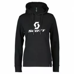Scott Icon Damen Freizeit Hoody / Pullover Schwarz 2023