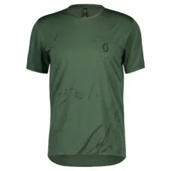 Scott Trail Flow Pro Fahrrad Trikot Kurz Smoked Grün 2022