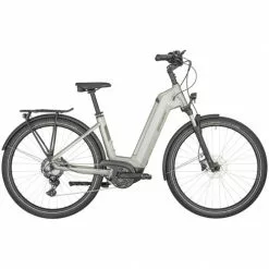 Bergamont E-Horizon Sport 6 Wave Unisex Pedelec E-Bike Trekking Fahrrad Creme Silberfarben 2023
