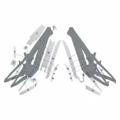 Syncros Patron Carbon Rahmenschutzfolien Set Glänzend Klar