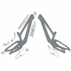 Syncros Bold Linkin Carbon Rahmenschutzfolien Set Matt Klar