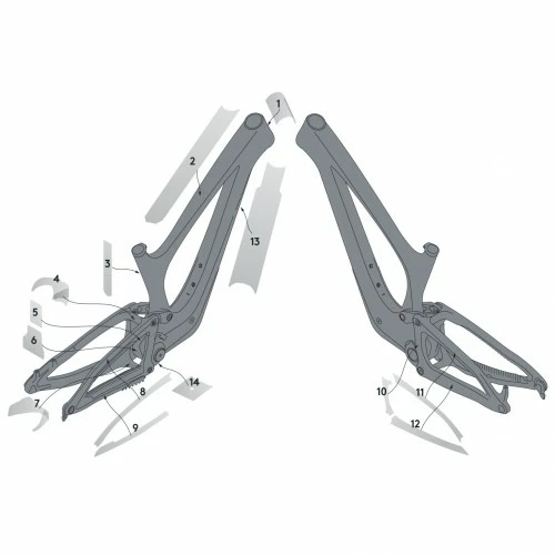 Syncros Bold Unplugged Carbon Rahmenschutzfolien Set Glänzend Klar 3 Syncros Bold Unplugged Carbon Rahmenschutzfolien Set Glänzend Klar