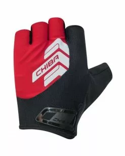 Chiba Reflex II Fahrrad Handschuhe Kurz Rot/schwarz 2023
