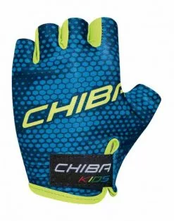 Chiba Kids Kinder Fahrrad Handschuhe Kurz Blau/grün 2023