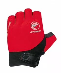 Chiba BioXCell Road Fahrrad Handschuhe Kurz Rot/schwarz 2023