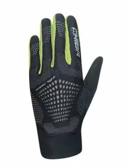 Chiba Superlight Fahrrad Handschuhe Lang Schwarz/gelb 2023