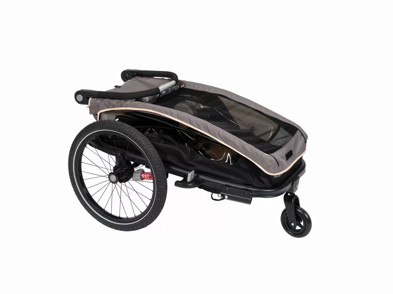 XLC MonoS 20'' Kinder Fahrrad Anhänger Grau/anthrazit 7 XLC MonoS 20'' Kinder Fahrrad Anhänger Grau/anthrazit – Bild 5