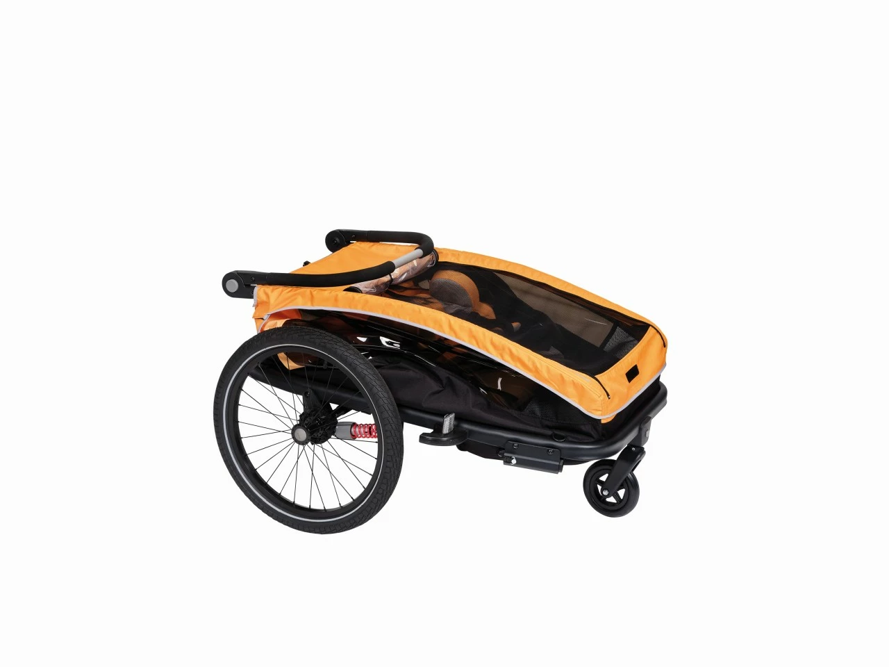 XLC DuoS 20'' Kinder Fahrrad Anhänger Orange/anthrazit 5 XLC DuoS 20'' Kinder Fahrrad Anhänger Orange/anthrazit – Bild 3