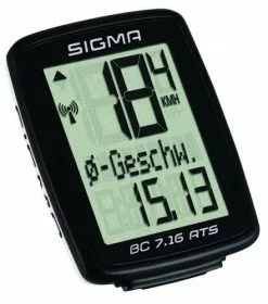 Sigma BC 7.16 ATS Fahrrad Computer Kabellos Schwarz