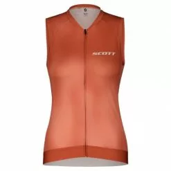 Scott RC Pro Damen Fahrrad Trikot ärmellos Rose Beige 2023