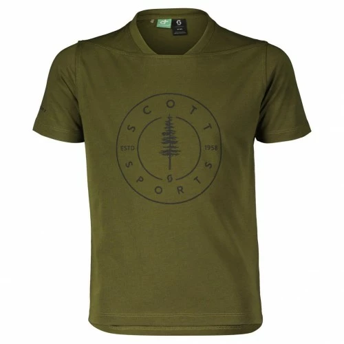 Scott Trail Trail Flow 10 DRI Junior Kinder Fahrrad Trikot Kurz Fir Grün 2023 3 Scott Trail Trail Flow 10 DRI Junior Kinder Fahrrad Trikot Kurz Fir Grün 2023