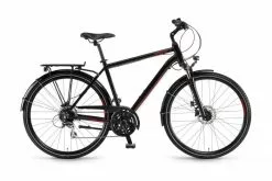 Winora Domingo 24 Disc Trekking Fahrrad Schwarz/rot 2021