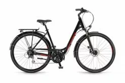 Winora Domingo 24 Disc Unisex Trekking Fahrrad Schwarz/rot 2021