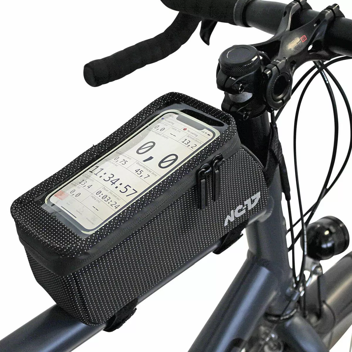 NC-17 Connect Smartphone Tasche XL Für Oberrohr Schwarz 7 NC-17 Connect Smartphone Tasche XL Für Oberrohr Schwarz – Bild 5
